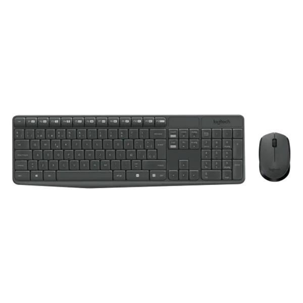 Teclado Y Mouse Logitech MK235 Membrana Inalámbrico 2.4 Ghz Español
