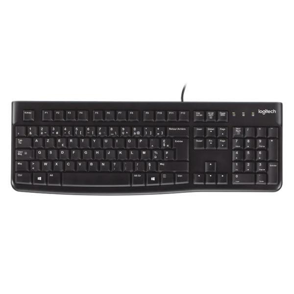 Teclado Logitech K120 Corded Alámbrico USB Inglés