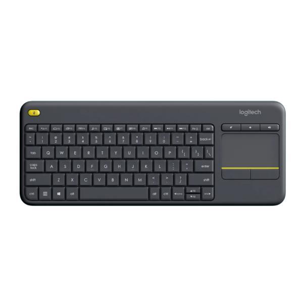 Teclado Logitech K400 Plus Membrana Inalámbrico Inglés Con Touchpad Integrado