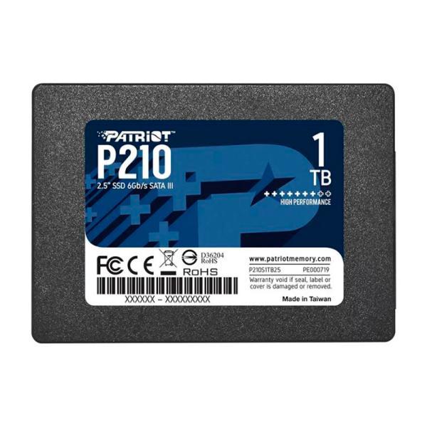 Hd Interno Solido 1TB Patriot P210 2.5 Pulg Sata Iii 520MB/S / 430MB/S
