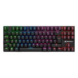 Teclado Gaming RGB Sharkoon Purewriter Tkl Mecánico USB Inglés Switch Azul, imagen 1