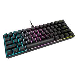 Teclado Gaming RGB Corsair K65 Mini Mecánico Alámbrico USB Inglés Switch Plateado, imagen 2