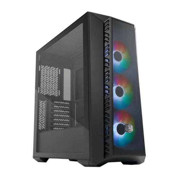 Case Gaming RGB Cooler Master Masterbox 520 Mesh Mid Tower Ventiladores 3 De 120MM Con Vidrio Lateral Y Malla Frontal
