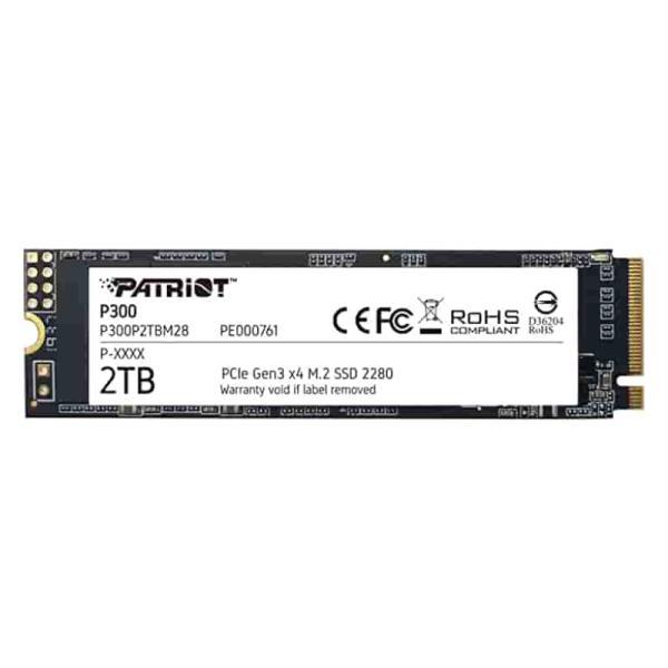 Hd Interno Solido 2TB Patriot P300 M.2 2280 Pcie GEN3 X4 Nvme 2100MB/S / 1650MB/S