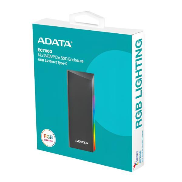 Encapsulador USB 3.2 GEN2 USB C Adata EC700G M.2 5V