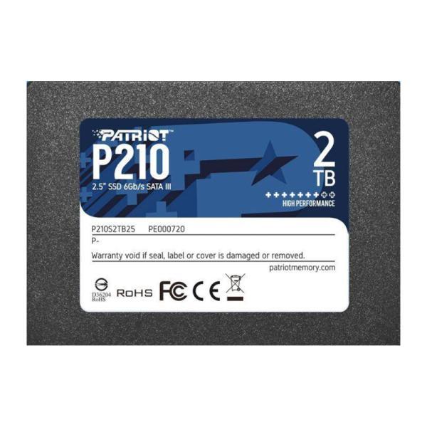 Hd Interno Solido 2TB Patriot P210 2.5 Pulg Sata Iii 520MB/S / 430MB/S