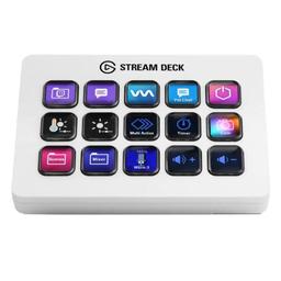 Teclado Streaming El Gato MK2 Membrana USB Varios White, imagen 1