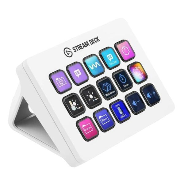 Teclado Streaming El Gato MK2 Membrana USB Varios White, imagen 2