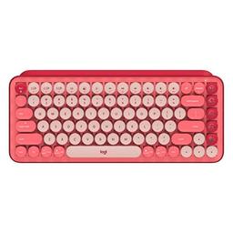 Teclado Logitech Pop Keys Mecánico Inalámbrico Bluetooth Español Switch Café, imagen 1