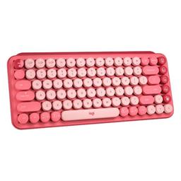 Teclado Logitech Pop Keys Mecánico Inalámbrico Bluetooth Español Switch Café, imagen 2