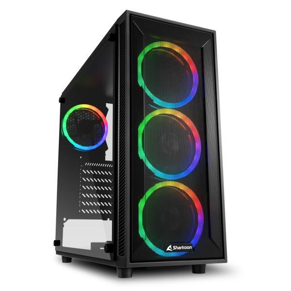 Case Gaming RGB Sharkoon TG4M Mid Tower Ventiladores 4 De 120MM