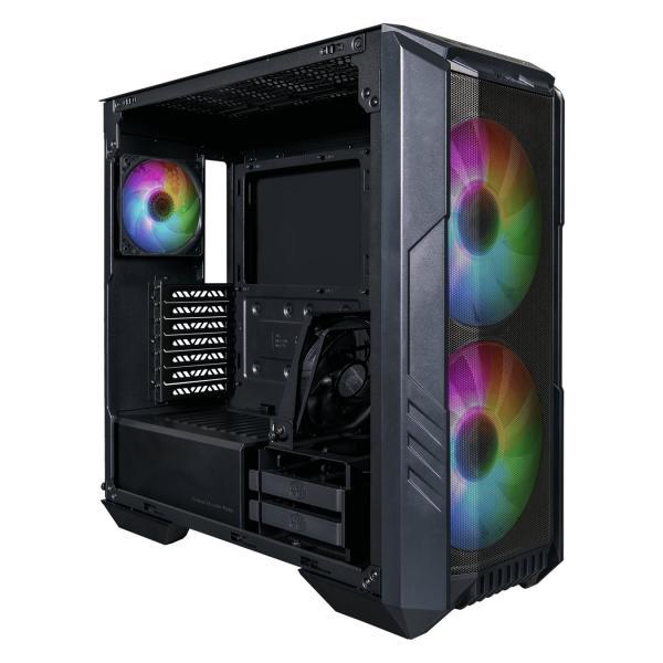 Case Gaming RGB Cooler Master Haf 500 Mid Tower 2 Ventiladores De 200MM Y 2 De 120MM Con Vidrio Lateral Y Malla Frontal