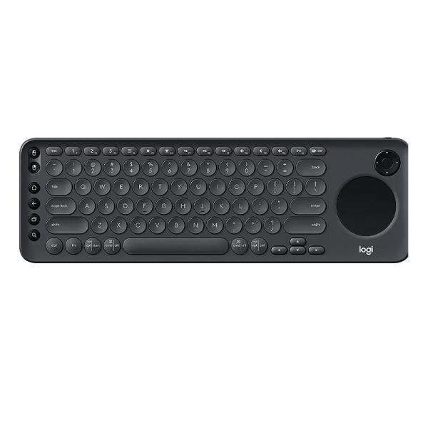 Teclado Logitech K600 Membrana Inalámbrico Bluetooth Inglés Con Touchpad Integrado