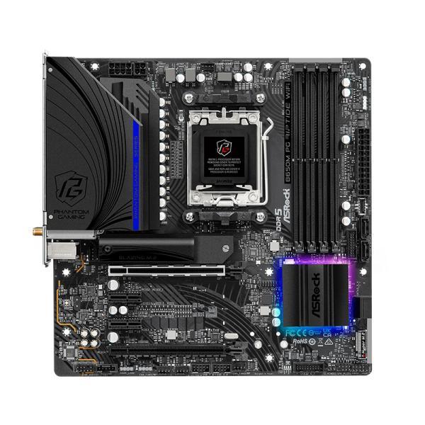 Tarjeta Madre Asrock B650M Pg Riptide Wifi AM5 MICRO-ATX DDR5