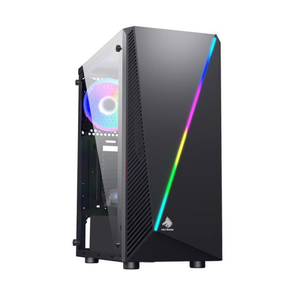 Case Gaming RGB Eagle Warrior CG05AARA001C H430 Mid Tower Sin Ventilación Incluida Con Vidrio Frontal Y Lateral Y Tira RGB, imagen 2