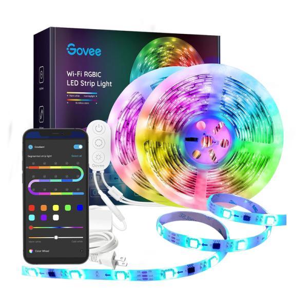 Cable De Luces Govee H6110 Wifi RGB Led Strip Lights (5 Metros) X 2 Rollos