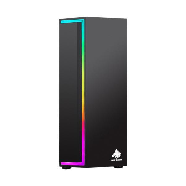 Case Gaming RGB Eagle Warrior CG33RXRA001C Ventiladores 3 De 120MM Con Vidrio Lateral Y Tira RGB