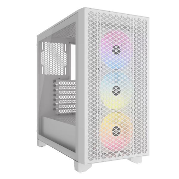 Case Gaming RGB Corsair 3000D Airflow Mid Tower Ventiladores 3 De 120MM Con Vidrio Lateral Y Malla Frontal
