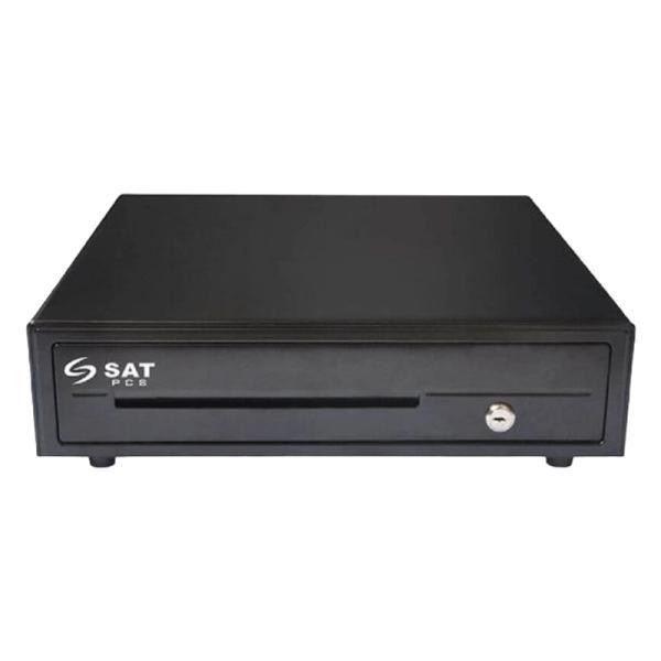 Gaveta De Dinero Punto De Venta Sat America 119X RJ11 5 Compartimentos Billetes 8 Monedas Apertura Automatica Y Llave Caja 170 X 470 X 480 Mm, imagen 2
