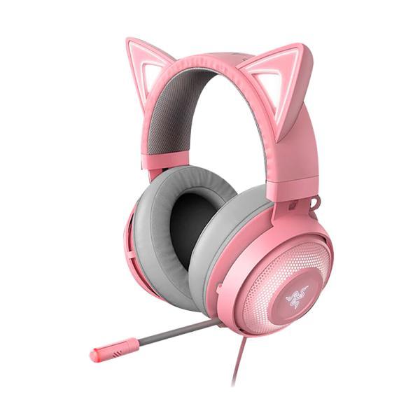 Headset Gaming RGB Razer Kraken Kitty V2 Quartz Alámbrico USB