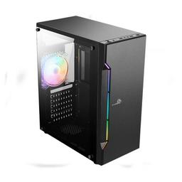 Case Gaming X-LION NE-386 E010-159TEMPERED Glass Side Panel Black USB 2.0*2 + USB 3.0*1+HD Audio+rgb Strip, imagen 2