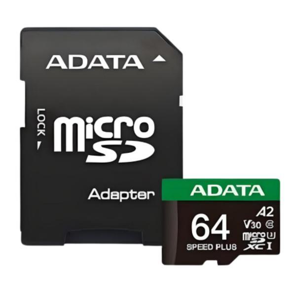 Memoria Micro Sdxc 64GB Speed Plus Adata 180/160 MB/S Con Adaptador