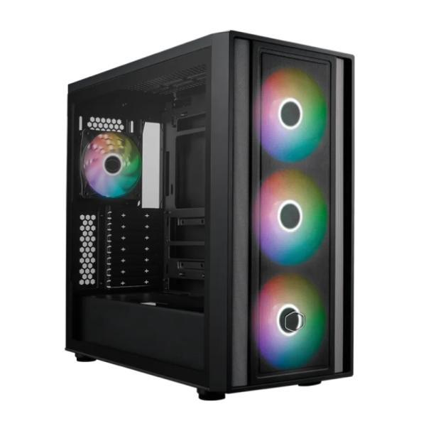 Case Gaming RGB Cooler Master Masterbox 600 Mid Tower 3 Ventiladores De 140MM Y 1 De 120MM Con Vidrio Lateral Y Malla Frontal