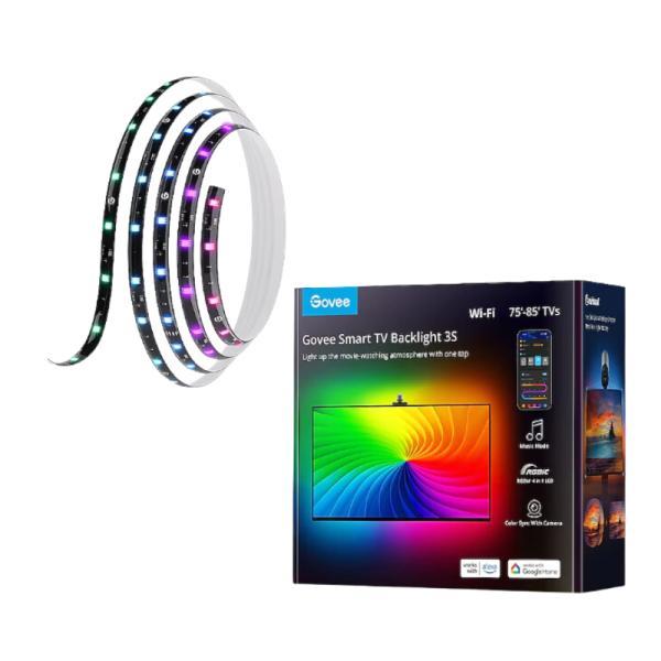 Luces Govee Tv Backlight 3S 75-85 Pulg Rgbic WI-FI Bluetooth