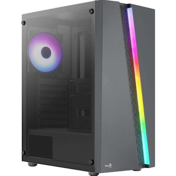 Case Gaming RGB Aerocool BLADE-G-BK-V1 Mid Tower Ventiladores 4 De 120MM Con Vidrio Lateral
