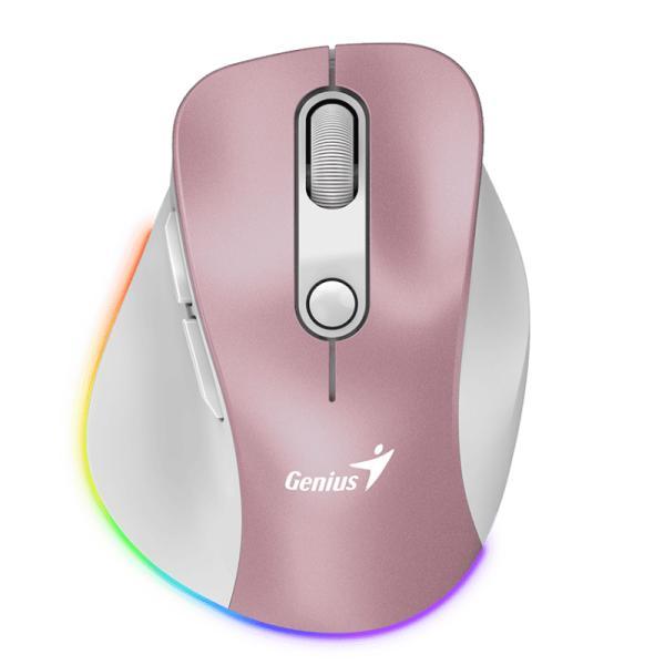 Mouse Genius RGB RS2 Ergo 9000S Pro Inalámbrico Con Receptor 2400 Dpi