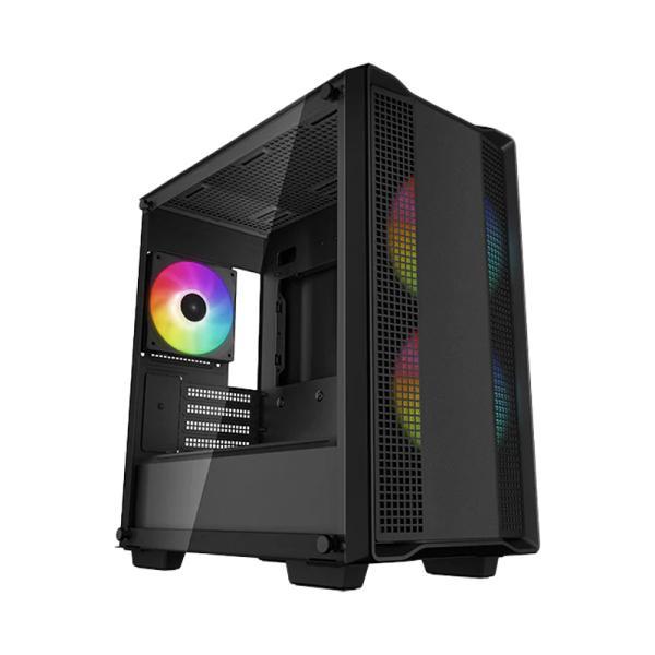 Case Gaming Deepcool CC360 Argb Mini Tower Ventiladores 3 De 140MM Con Vidrio Lateral Y Malla Frontal
