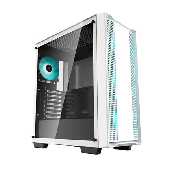 Case Gaming Deepcool CC560 Wh V2 Mid Tower Ventiladores 4 De 120MM Led Con Vidrio Lateral Y Malla FRONTAR-CC560-WHGAA4-G-2