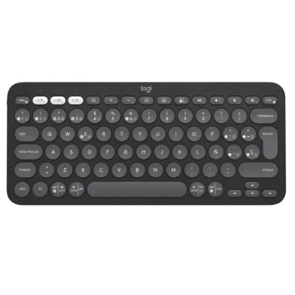 Teclado Logitech Pebble Keys 2 K380S Membrana Inalámbrico Bluetooth Español