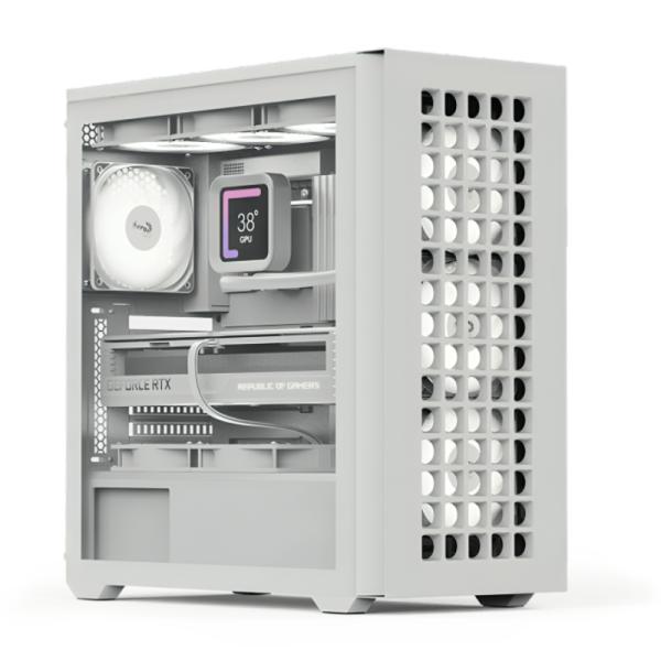 Case Gaming RGB Aerocool D502A Mini Tower Ventiladores 4 De 120MM Con Vidrio Lateral Y Frontal