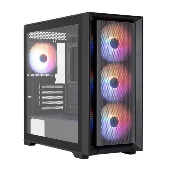 Case Gaming RGB Aerocool Tern Mini Mini Tower Ventiladores 4 De 120MM Con Vidrio Lateral Y Malla Frontal