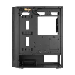 Case Frgb Aerocool PRISM-G-BK-V2 Mid Tower Ventiladores 4 De 120MM Con Vidrio Vidrio Lateral Y Frontal, imagen 3