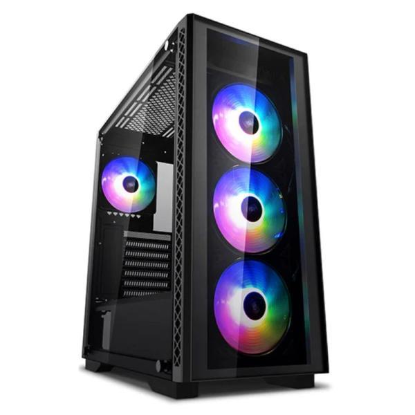 Case RGB Deepcool Matrexx 50 ADD-RGB 4F Mid Tower Ventiladores 4 De 120MM Con Vidrio Frontal Y Lateral