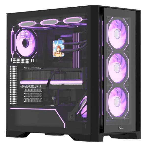 Case Argb Formula V Air Power G8 Floe Black Mid Tower Ventiladores 5 De 120 Mm Con Malla Frontal Y Vidrio Lateral