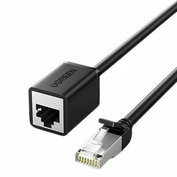 Cable Utp Ugreen NW112 Cat 6 F/UTP RJ45 Macho A Hembra 0.5 M