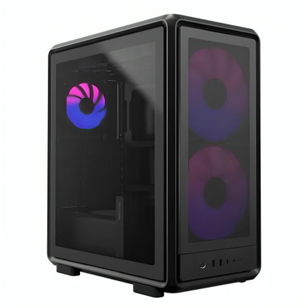 Case Cooler Master Masterframe 500 Mesh Black Argb Mid Tower Ventiladores 3 (2X200 Mm + 1X120 Mm) Vidrio Templado Y Malla Frontal
