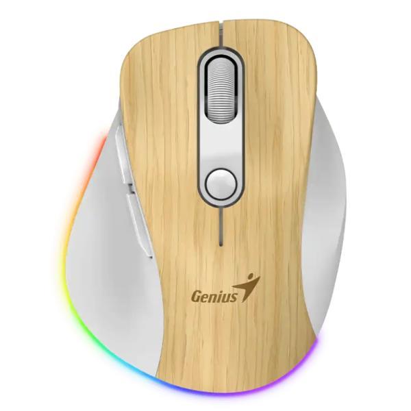 Mouse RGB Genius Ergo 9000S Pro Inalámbrico Bluetooth 2400 Dpi