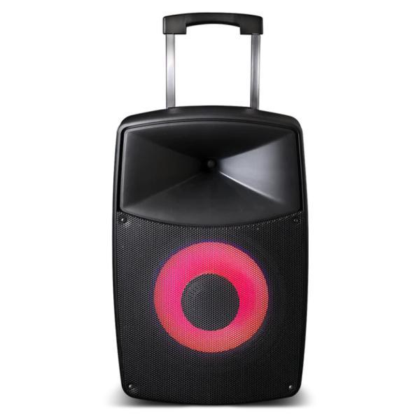 Parlante Moonki MS-P112B 150W Bluetooth Con Dos Microfonos Inalámbricos