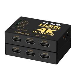 Switch Nova FAA39214001C Switch HDMI 5 Puertos 4K 30HZ Con Control Remoto, imagen 1