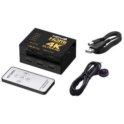 Switch Nova FAA39214001C Switch HDMI 5 Puertos 4K 30HZ Con Control Remoto, imagen 2