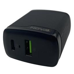 Cargador De Pared Nova PA046RBU001C 45W 1 Puerto USB-C Y 1 Puerto USB-A Carga Rapida, imagen 2
