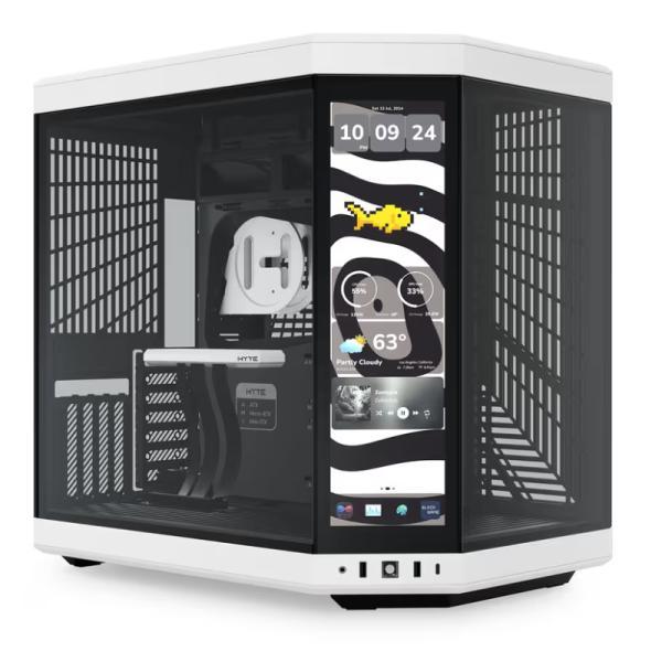 Case Hyte Y70 Touch Infinite Torre Media Vidrio Templado Con Pantalla Táctil 14.9 Pulg Gen 3