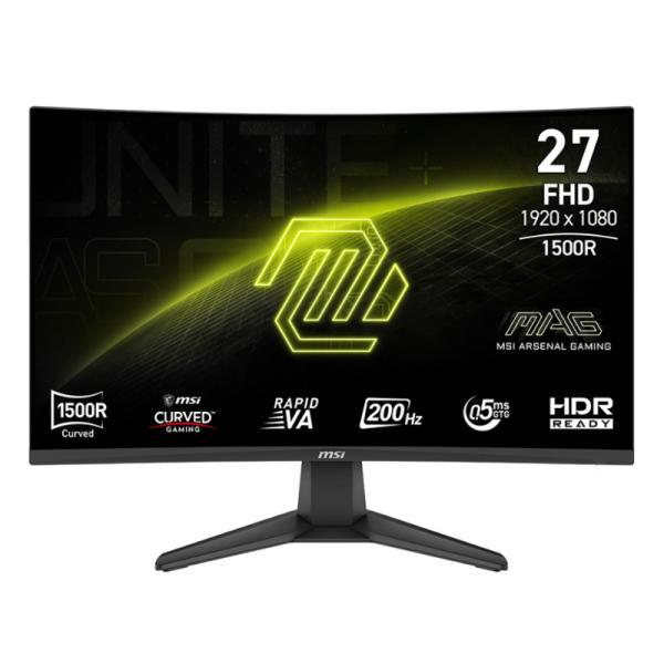 Monitor Msi Mag 276CF E20 27 Pulg Curvo 1920 X 1080 200 Hz ANTI-GLARE HDMI Y Dp