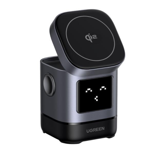 Cargador Inalambrico 2 En 1 Ugreen W709 15W Magnetico Carga Rapida Para Apple