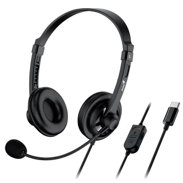 Headset Genius HS-230U Alámbrico USB-C 2.4M