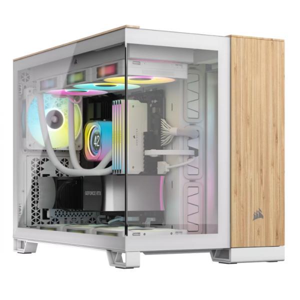 Case Corsair 2500X Mid Tower Sin Ventilación Incluida Con Vidrio Lateral Y Malla Frontal